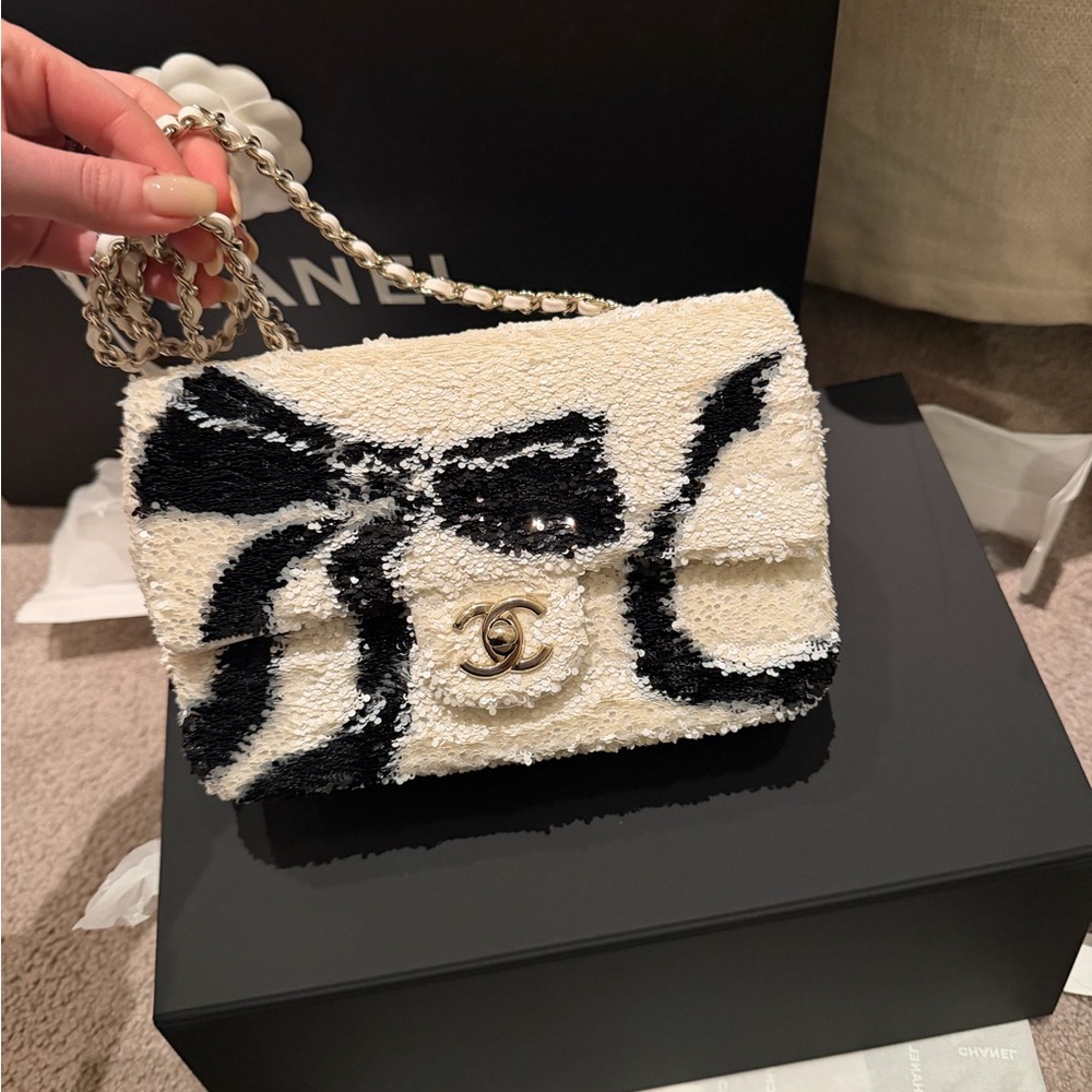 CHANEL flap bag sequins limited edition